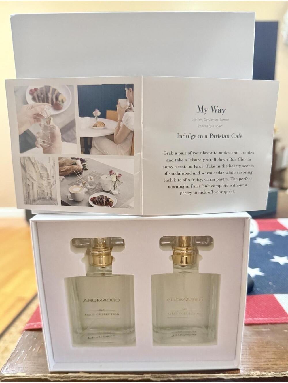 Aroma360 Paris Collection My Way Fragrance Gift Set with Two Bottles